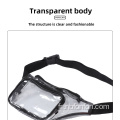 PVC Pack de taille en PVC Sac à bandoulière imperméable Pack de taille transparente